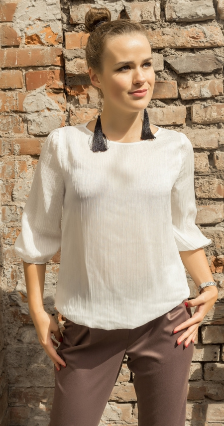 Блузка женская 2007 белый - фото