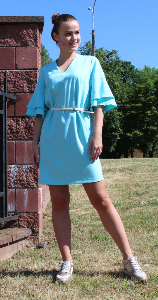 Платье женское 1254-1 ментоловый, ООО "Табити-Стиль", ментоловый, 52