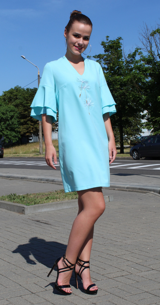 Платье женское 1254 ментоловый, ООО "Табити-Стиль", ментоловый, 52 - фото5