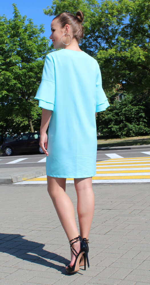 Платье женское 1254 ментоловый, ООО "Табити-Стиль", ментоловый, 52 - фото8