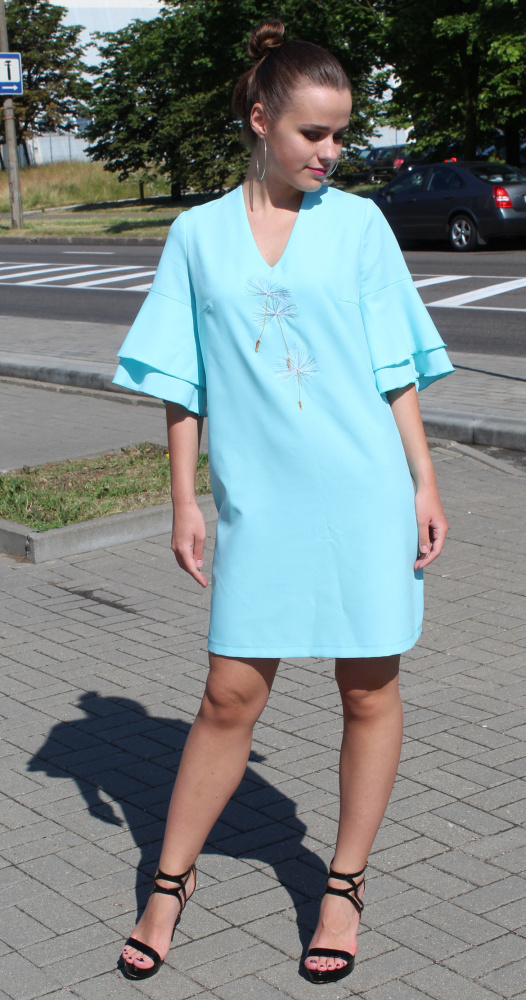 Платье женское 1254 ментоловый, ООО "Табити-Стиль", ментоловый, 52