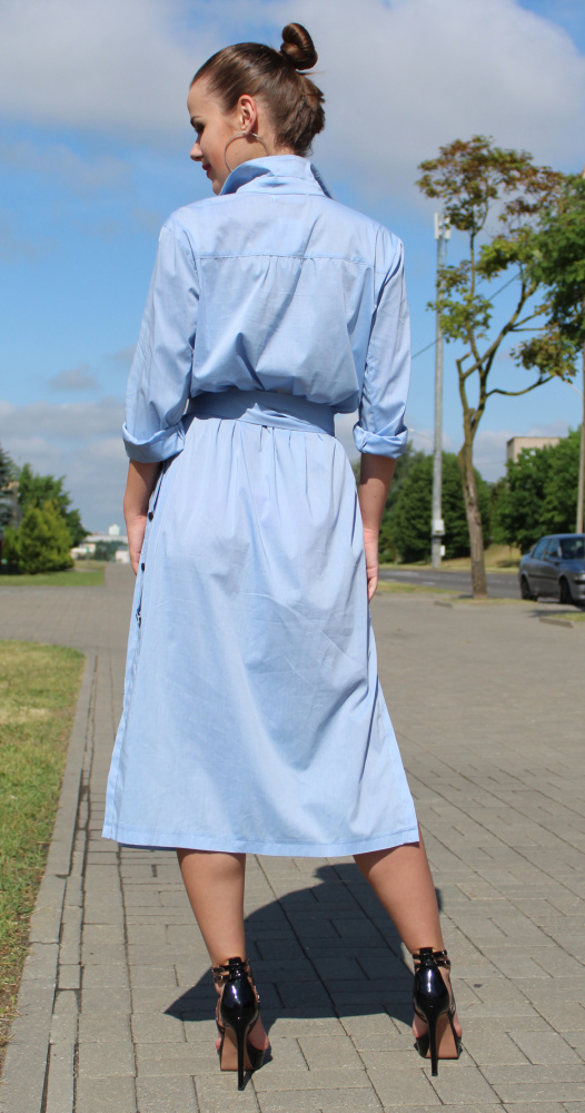 Платье женское 1253 голубой, ООО "Табити-Стиль", голубой, 52 - фото8