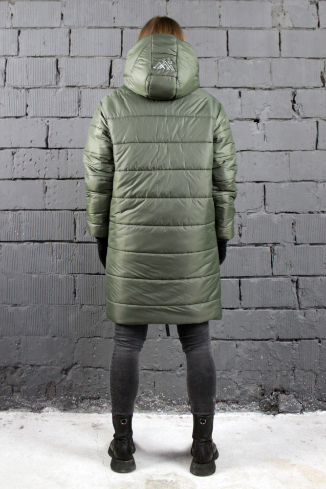 Пальто женское 8100 темно-оливковый, ООО "Табити-Стиль", темно-оливковый, 48