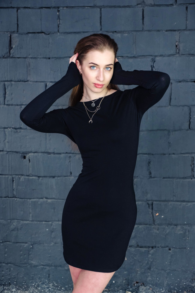 Платье женское 1281 чёрный , ООО "Табити-Стиль", черный, 46