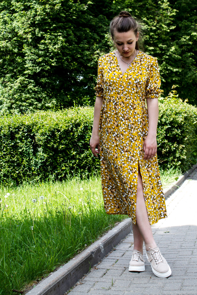 Платье женское 1269 ярко-жёлтый, ООО "Табити-Стиль", ярко-желтый, 52 - фото