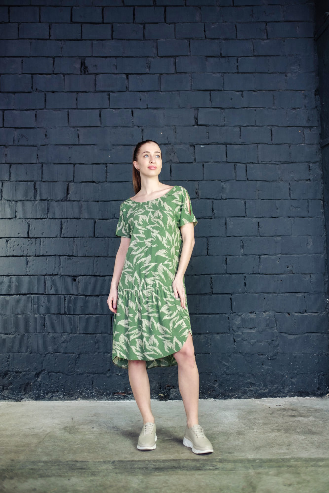 Платье женское 1272-1 зеленый - фото6