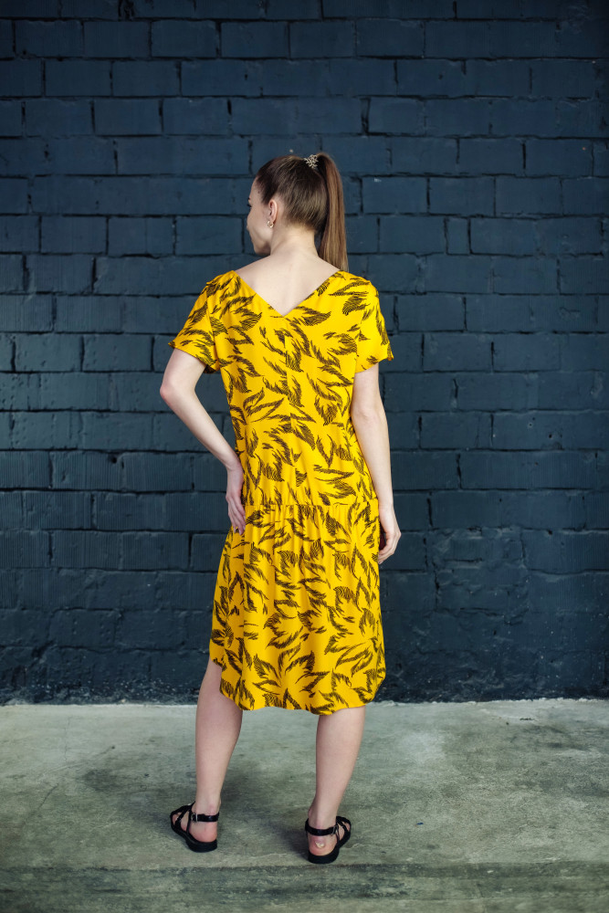 Платье женское 1272-1 желтый, ООО "Табити-Стиль", желтый , 46 - фото5