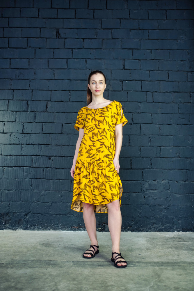 Платье женское 1272-1 желтый, ООО "Табити-Стиль", желтый , 46 - фото8