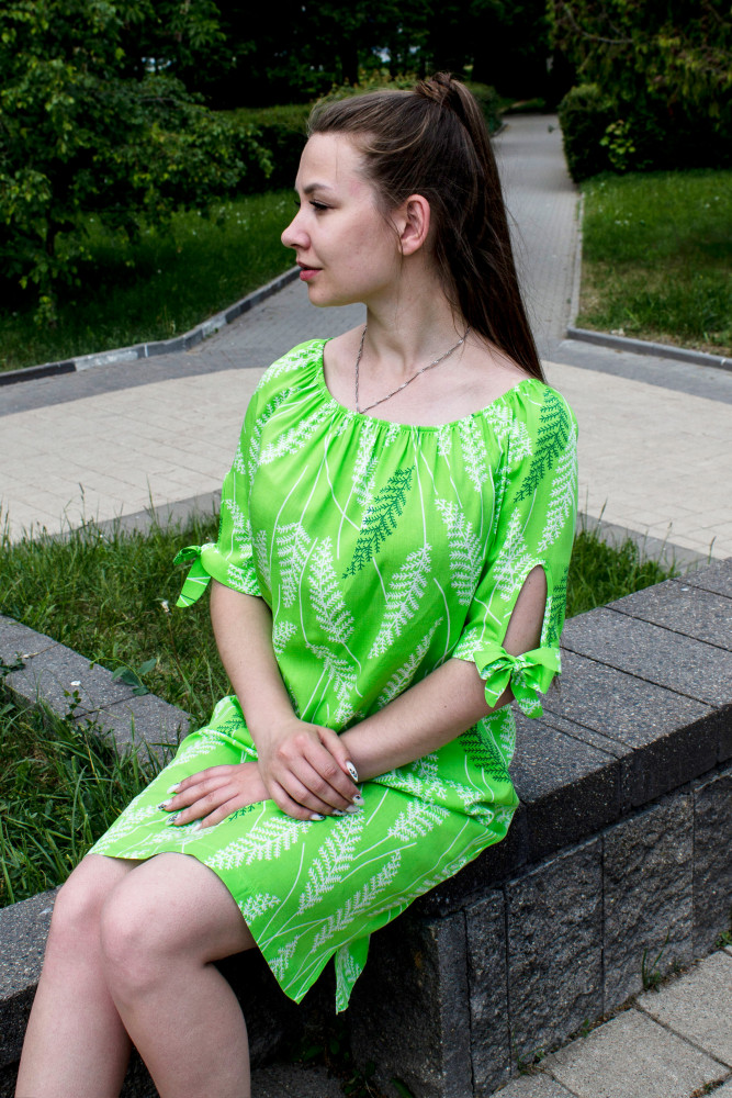 Платье женское 1259-1 салатовый - фото4