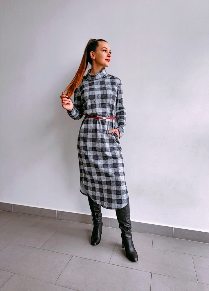 Платье женское 1289 серый, ООО "Табити-Стиль", серый, 48 - фото5