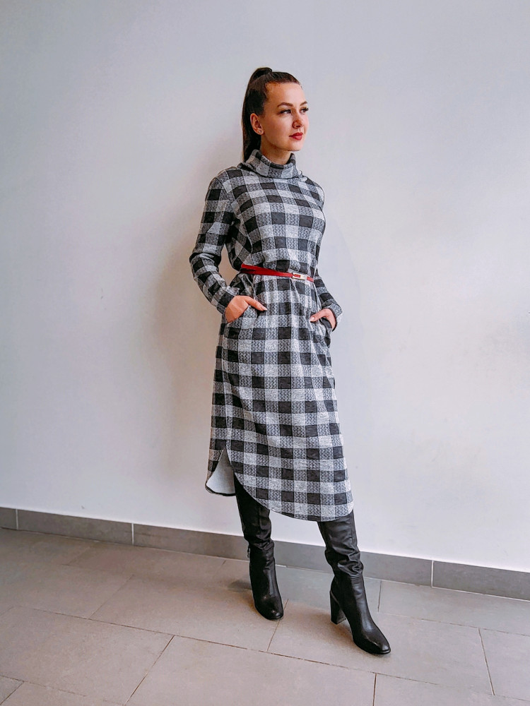 Платье женское 1289 серый, ООО "Табити-Стиль", серый, 52 - фото2