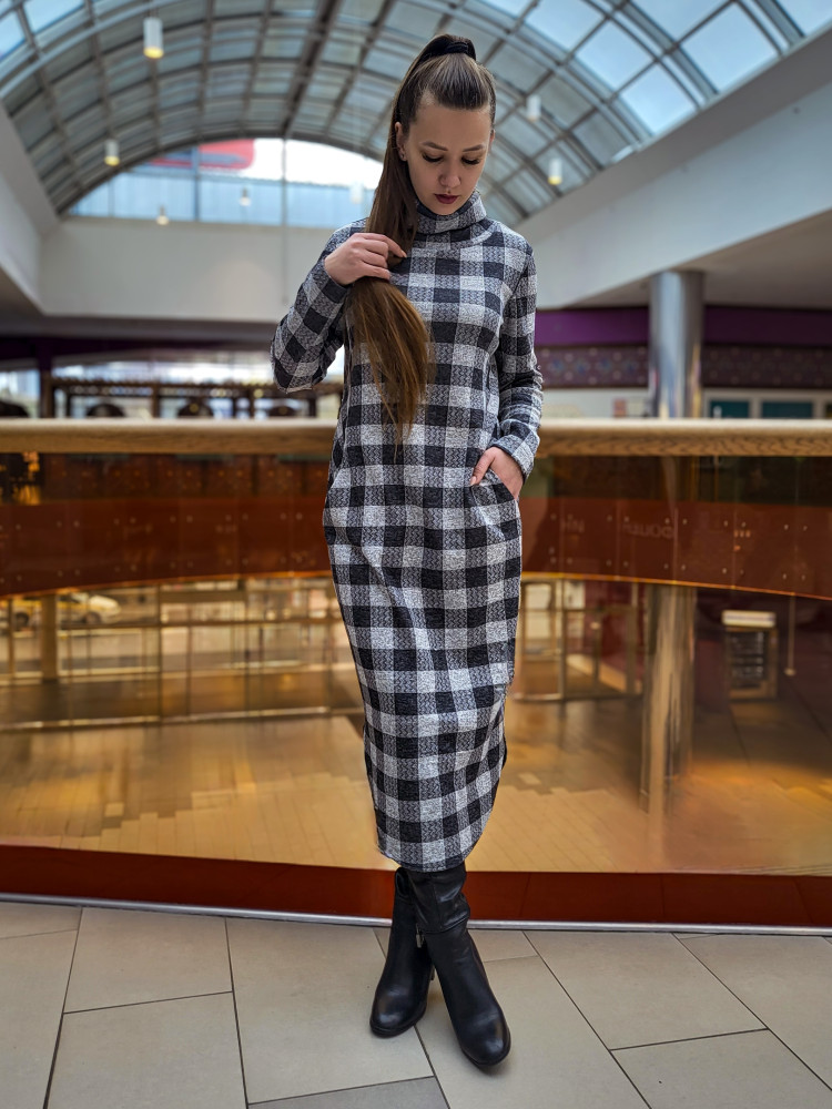 Платье женское 1289 серый, ООО "Табити-Стиль", серый, 48 - фото4