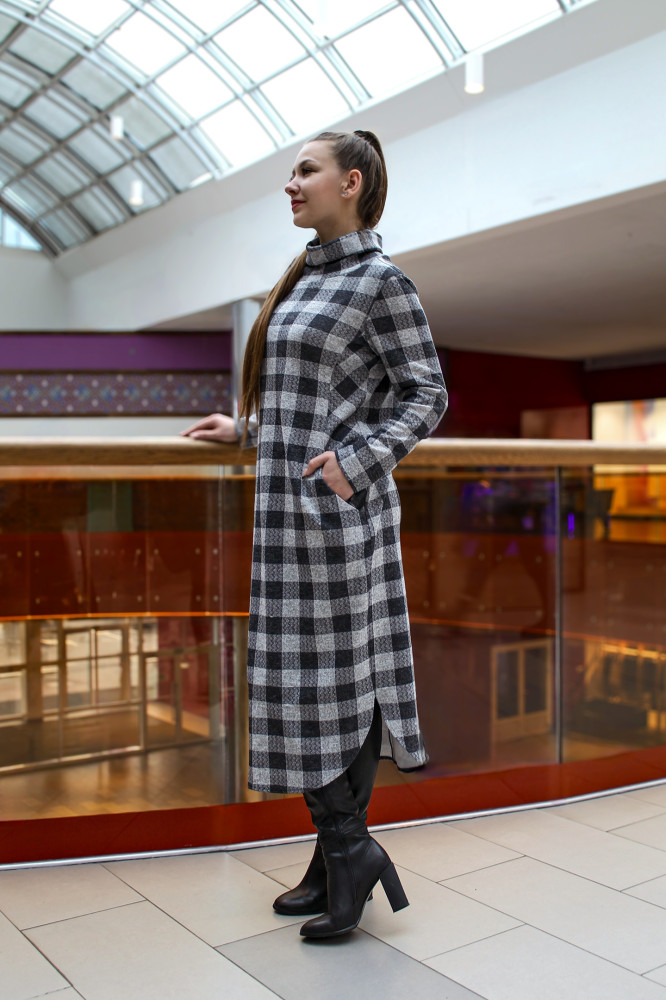 Платье женское 1289 серый, ООО "Табити-Стиль", серый, 52 - фото3