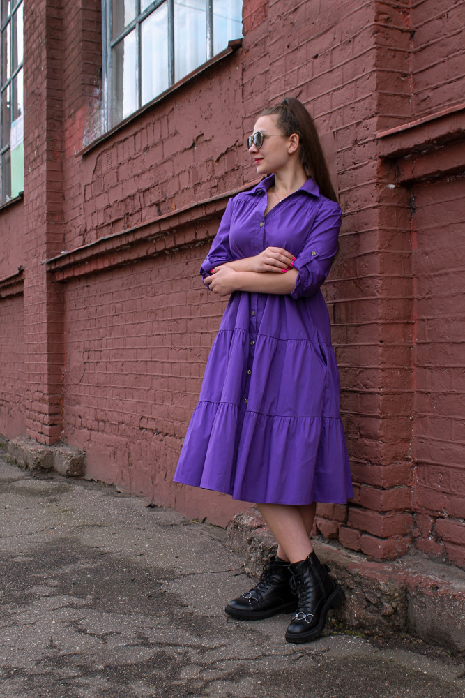 Платье женское 1286 фуксия, ООО "Табити-Стиль", фуксия, 52