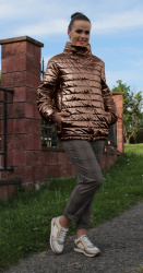 Куртка женская 8081 антично-бронзовый - фото