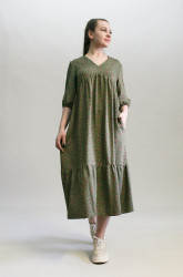 Платье женское 1283-1 изумрудный - фото